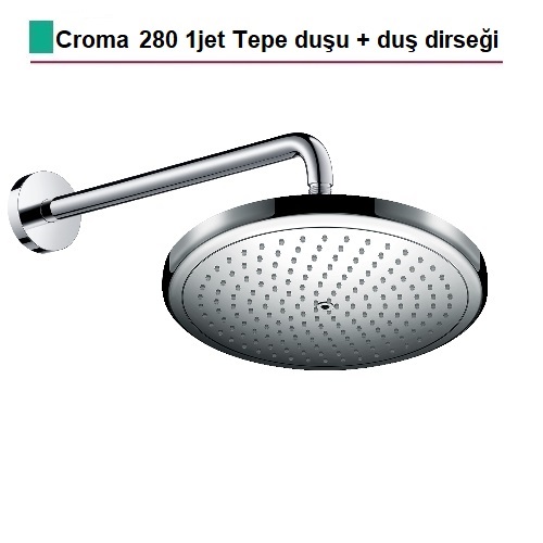 HANSGROHE Croma Tepe Duşu + Duş dirseği - (26221000+27413000)