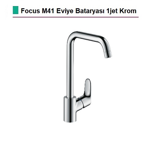 HANSGROHE Focus M41 Eviye Bataryası 1jet Krom - (31820000)