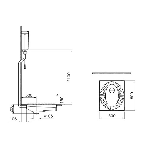 VİTRA ARKİTEKT GÜNEŞ TİPİ ALATURKA WC TAŞI (5950L003-0054)