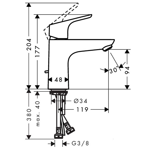 HANSGROHE Focus Lavabo Bataryası-31607000