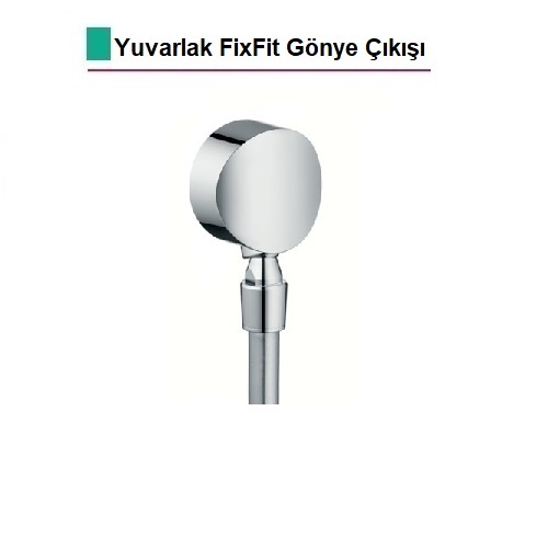 HANSGROHE Yuvarlak FixFit Gönye Çıkış - (27506000)