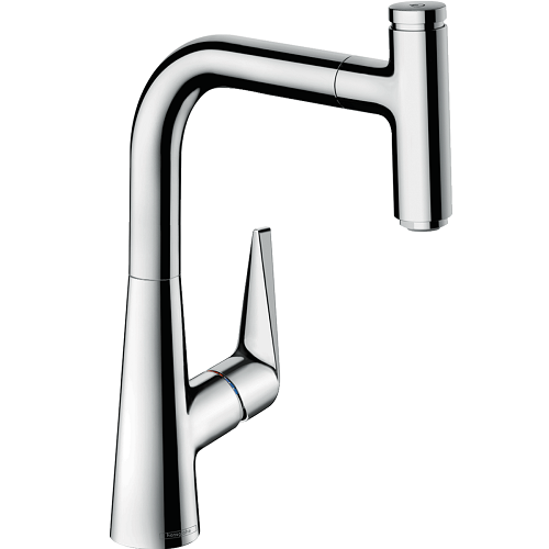 HANSGROHE Talis Select M51 Çekilebilir El Duşlu 1jet Eviye Bataryası Krom - (72822000)