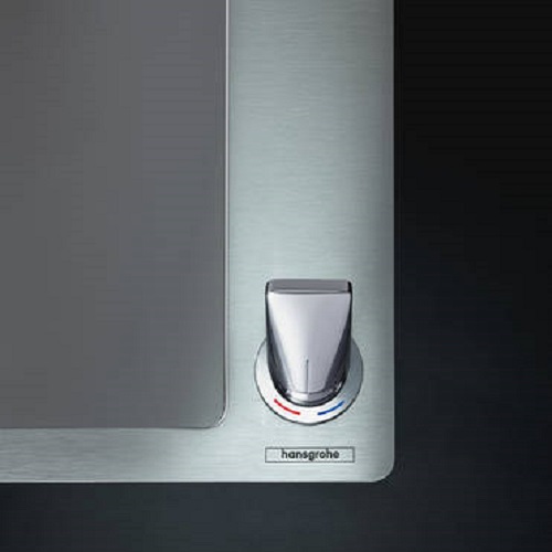 HANSGROHE Paslanmaz Çelik Tek Gözlü Ankastre Eviye + Çekilebilir El Duşlu Batarya + Sifon Seti  - (43205000)