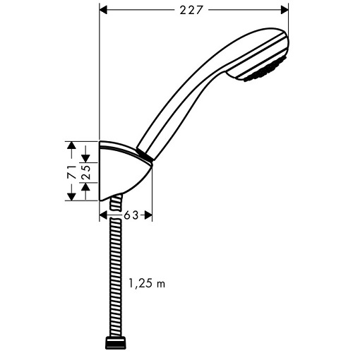 HANSGROHE Crometta 1jet 85 El Duş Seti-27577000